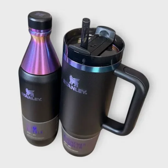 Stanley Black Chroma 20 oz All Day Slim Bottle /30 oz Quencher H2O Tumbler (b) - Picture 2 of 10